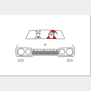 Reliant Scimitar classic British car Christmas special edition Posters and Art